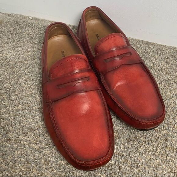 Mens Magnanni Dylan Leather Driving Shoe Slip On Nordstrom size 8 - Picture 14 of 14